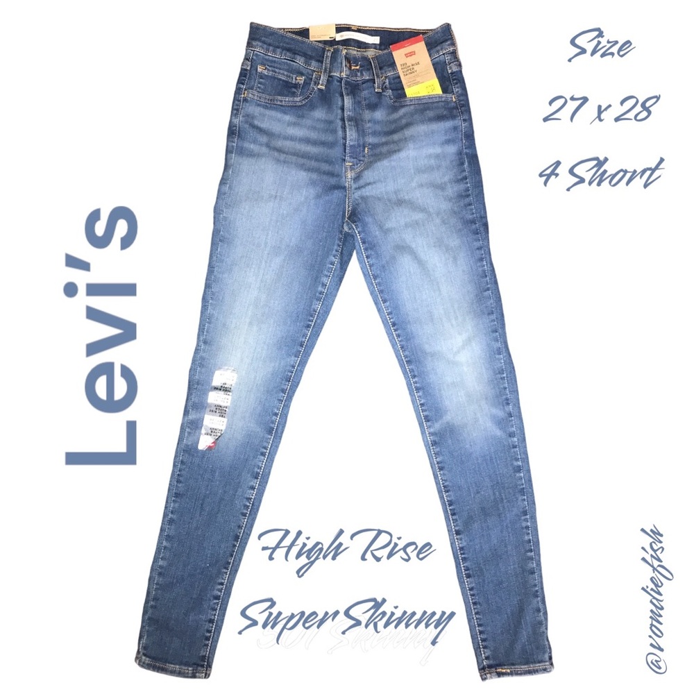 ⭐️Host Pick⭐️ Levi’s 27 x 28 High Rise Super Skinny